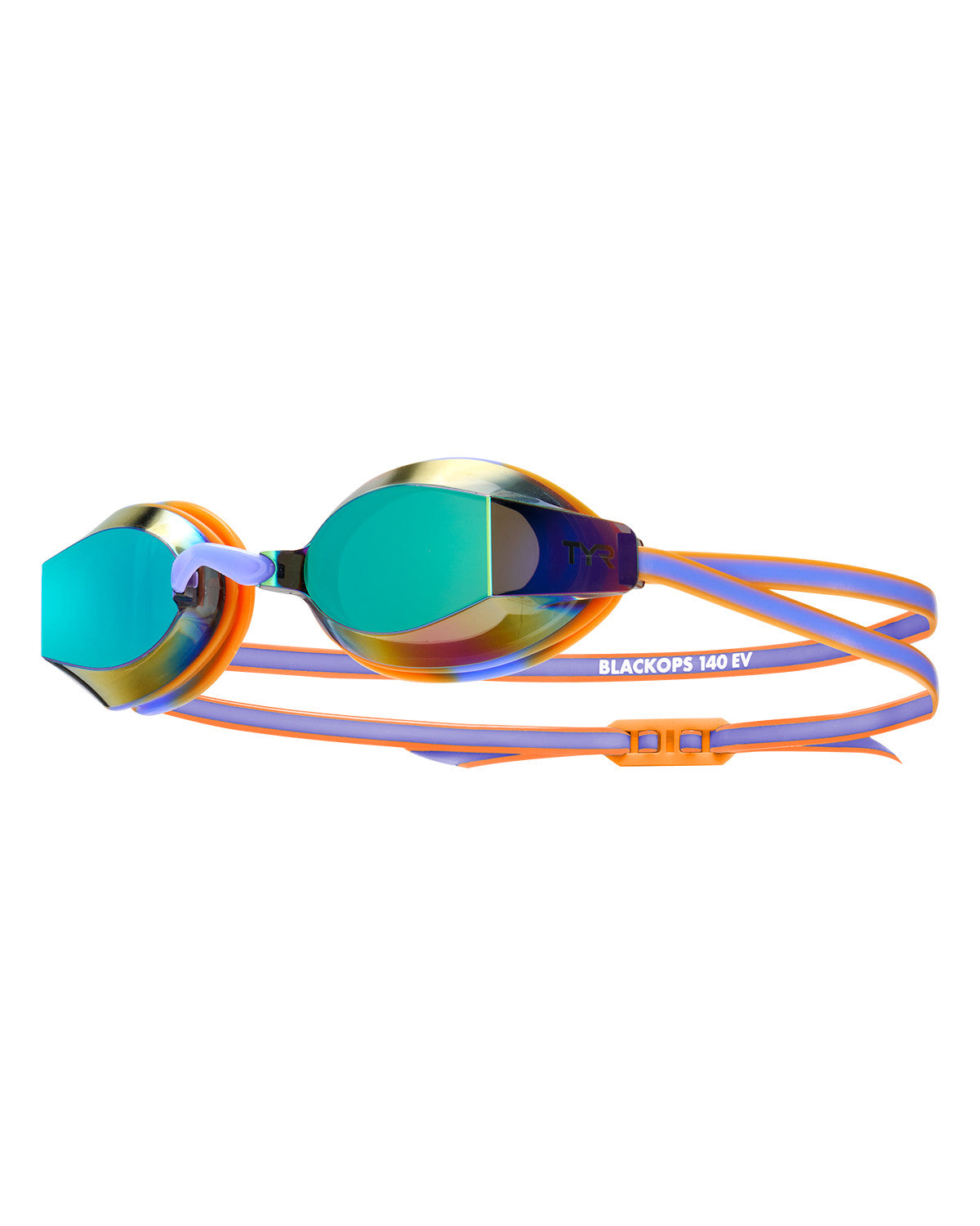 Lentes natación TYR Blackops 140. Version Junior (10 a 16 años) - Purple/Orange