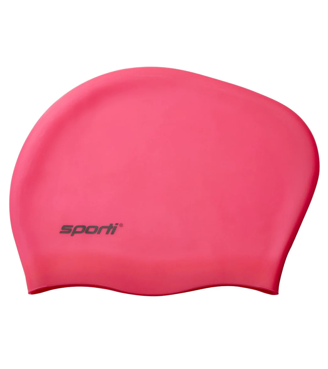 Gorro de natación para pelo largo Sporti - Rosado