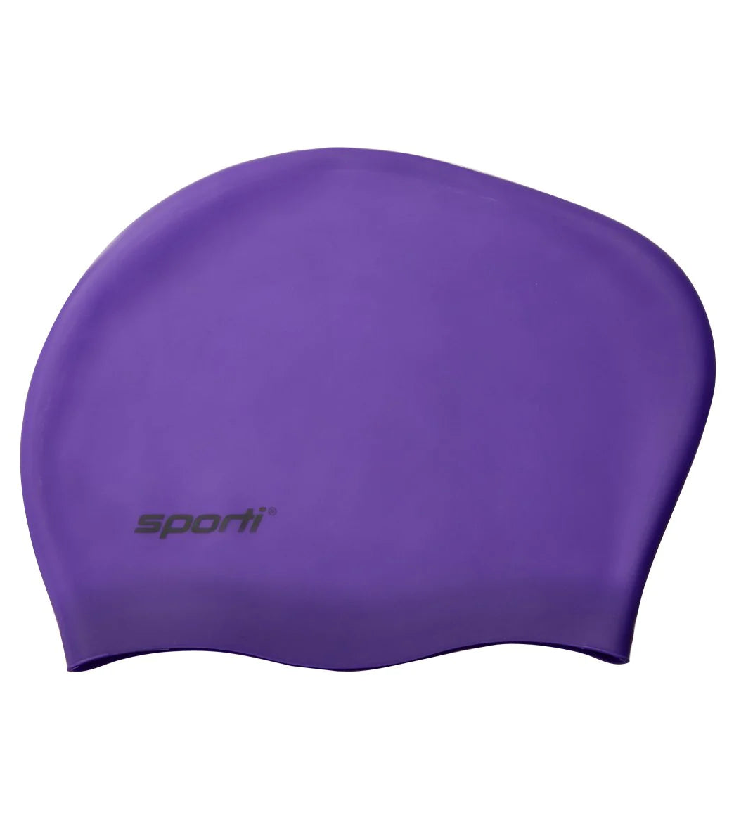 Gorro de natación para pelo largo Sporti - Morado