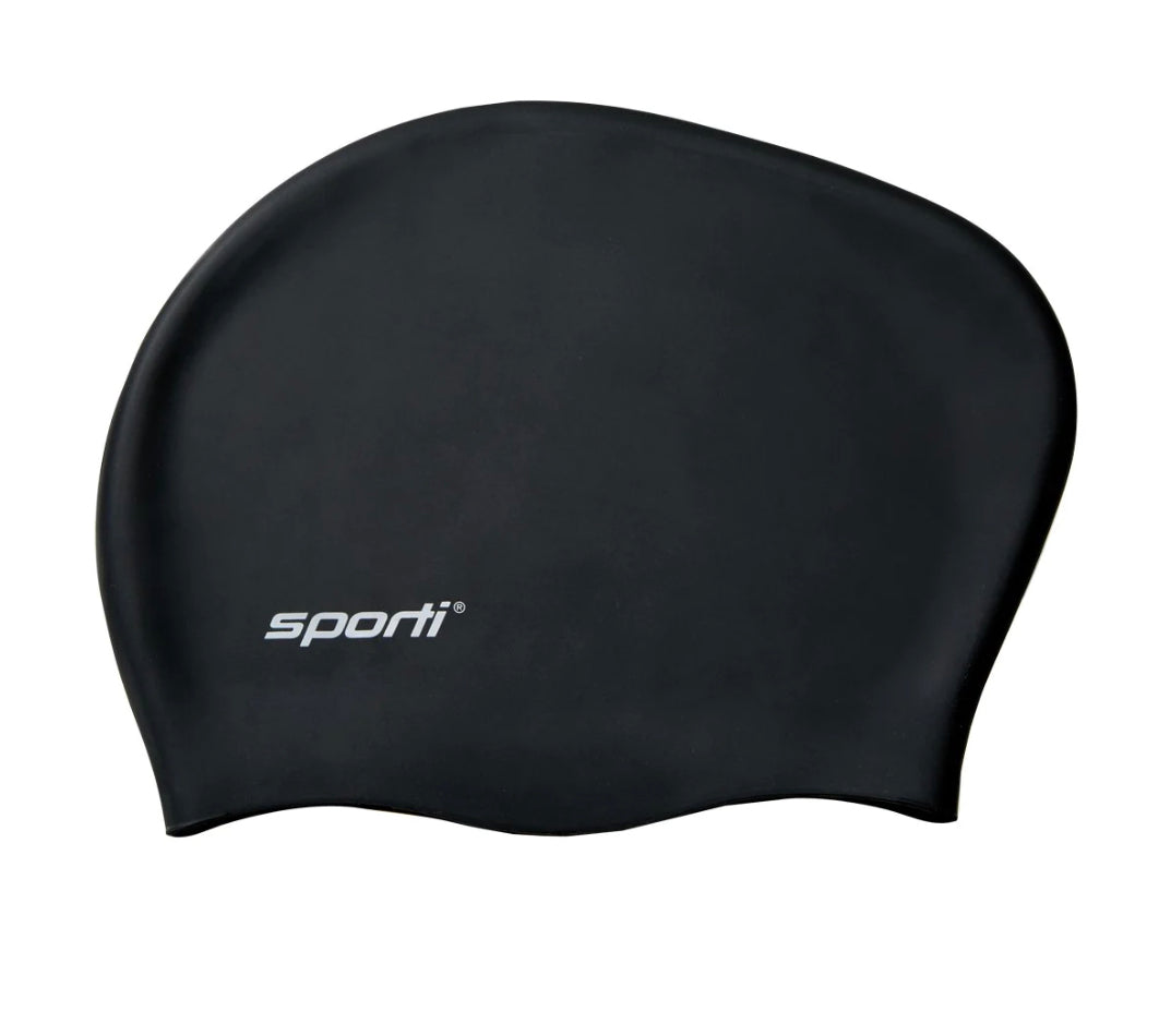 Gorro de natación para pelo largo Sporti - Negro