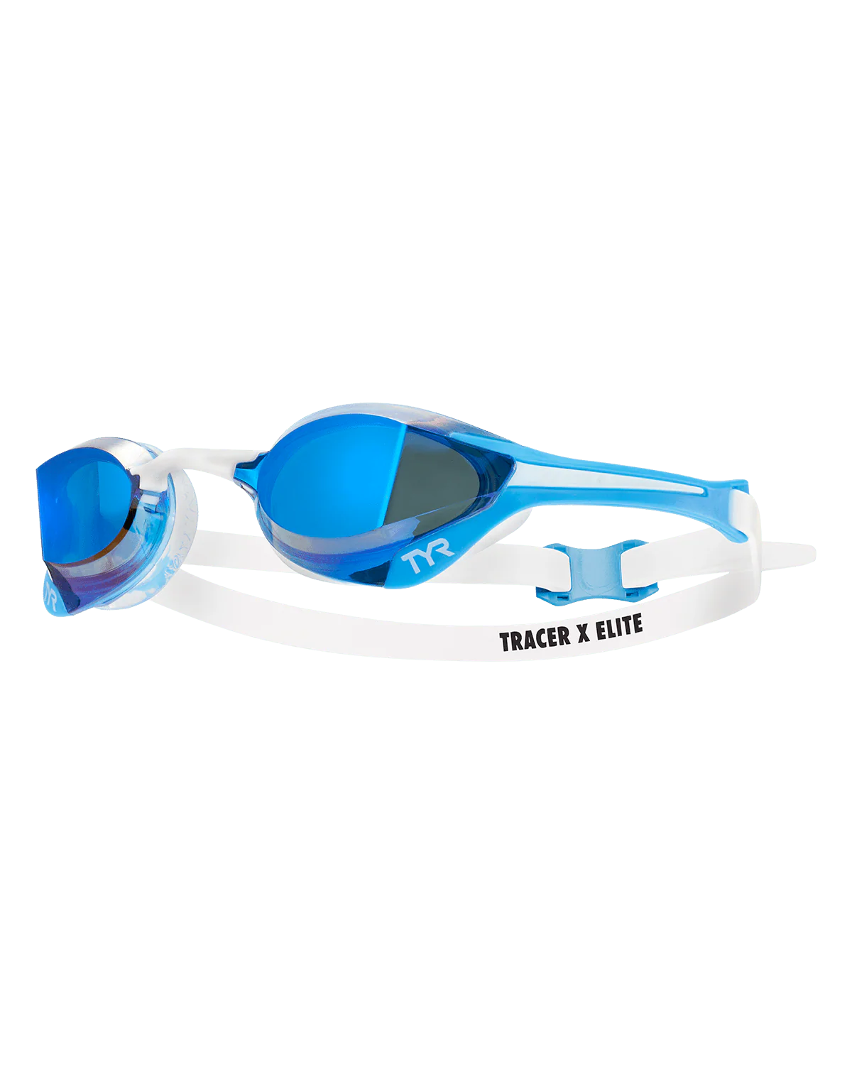 Lentes de natación TYR Tracer-X Elite Espejados - Blue/White