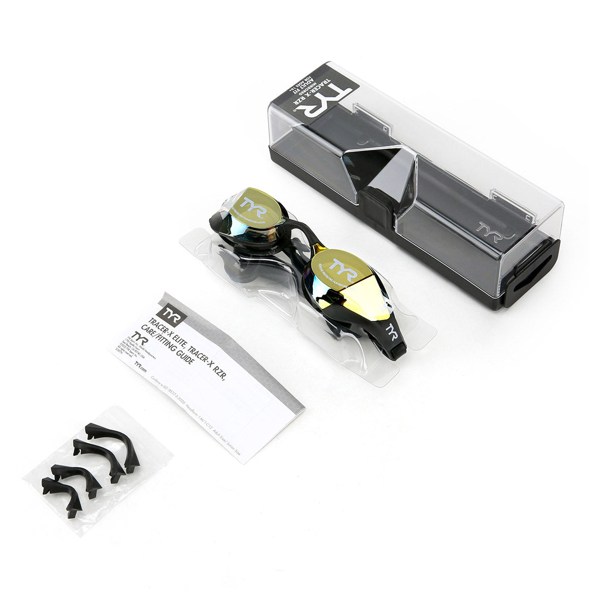 Lentes de natación Tracer-X RZR Mirrored - Gold/Black