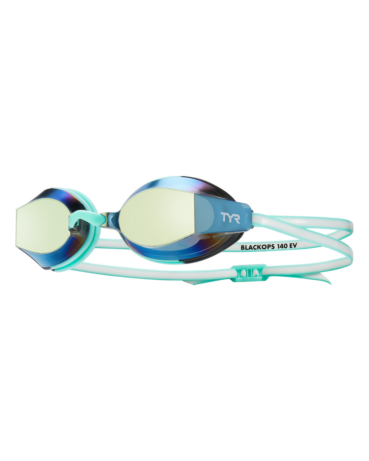 Lentes natación TYR Blackops 140. Version Femenina - Gold/Mint