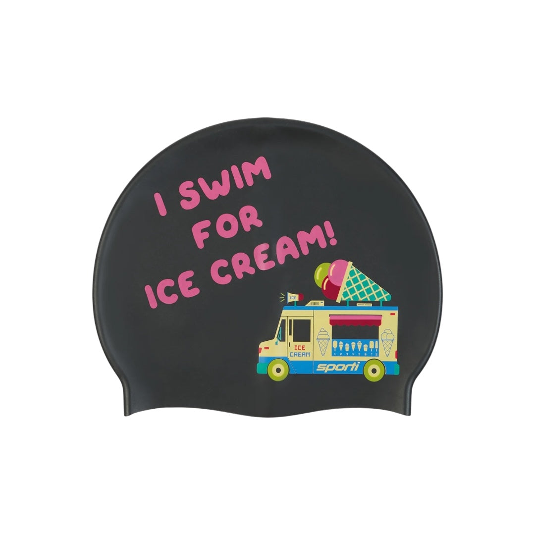Gorro natación Sporti - I swim for ice cream!!!