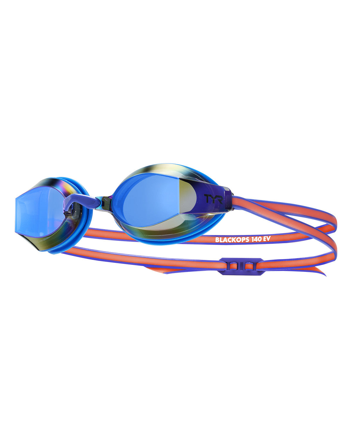 Lentes natación TYR Blackops 140. Version Femenina - Blue/Coral