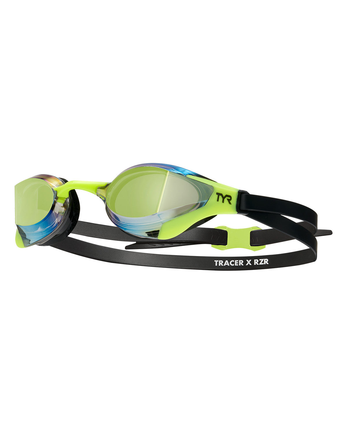 Lentes de natación Tracer-X RZR Mirrored - Limelight