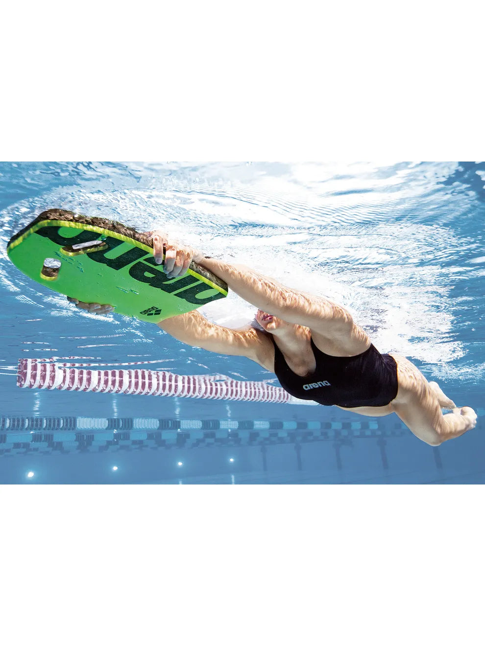 Tabla de natación Arena - Verde/negro