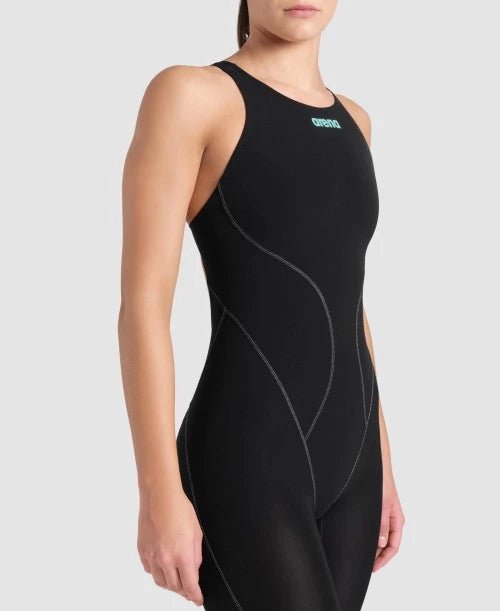 Arena Powerskin Impulso Espalda Abierta - Black/Teal - Barlovento natación