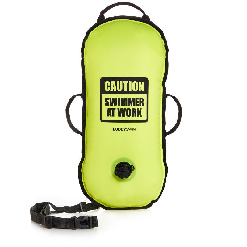 Boya para aguas abiertas BuddySwim Ultralight 10 litros - Lime - Barlovento natación