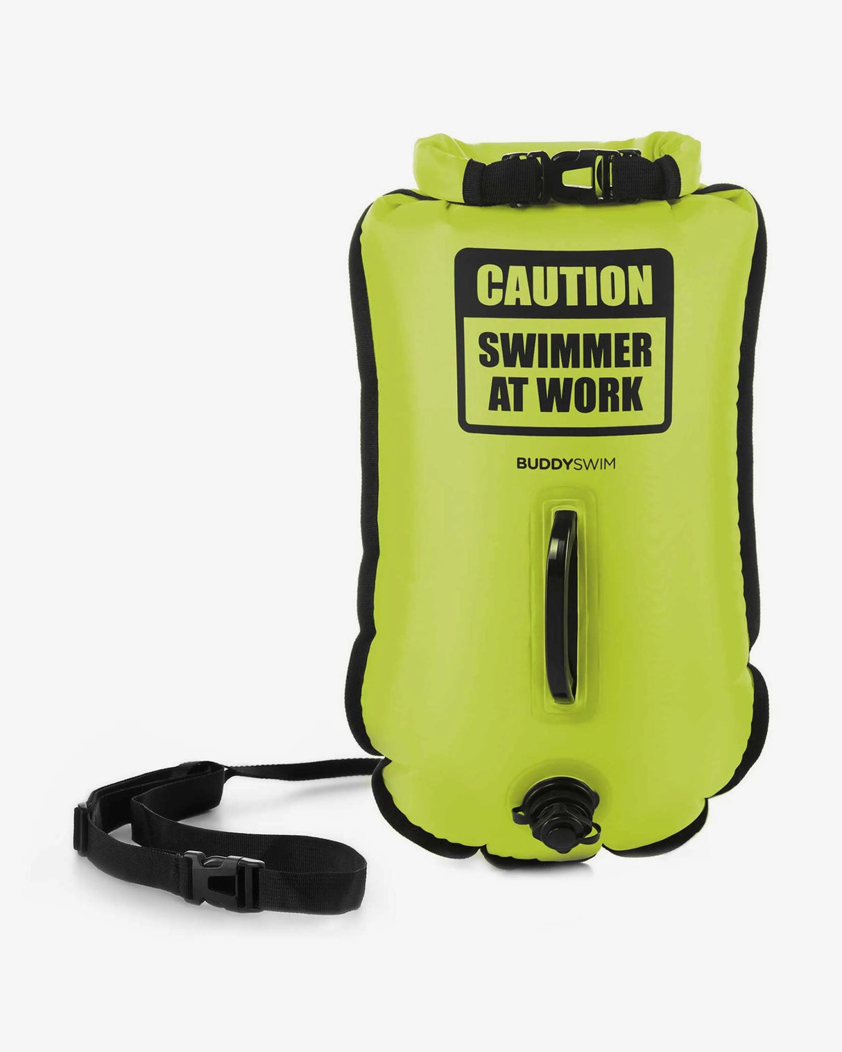 Pack boya 20 lts + gorro para aguas abiertas BuddySwim - Lime