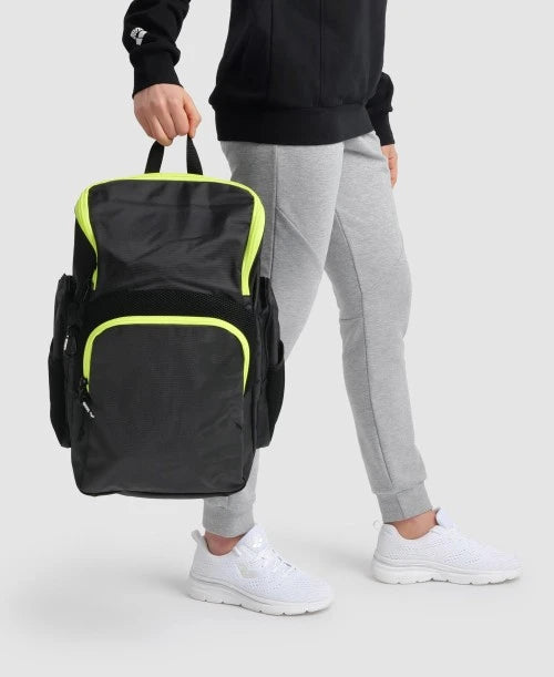 Mochila natación Arena - SPIKY III 35 Lts - Dark Smoke/Neon