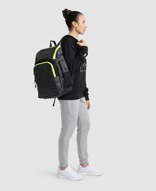 Mochila natación Arena - SPIKY III 35 Lts - Dark Smoke/Neon