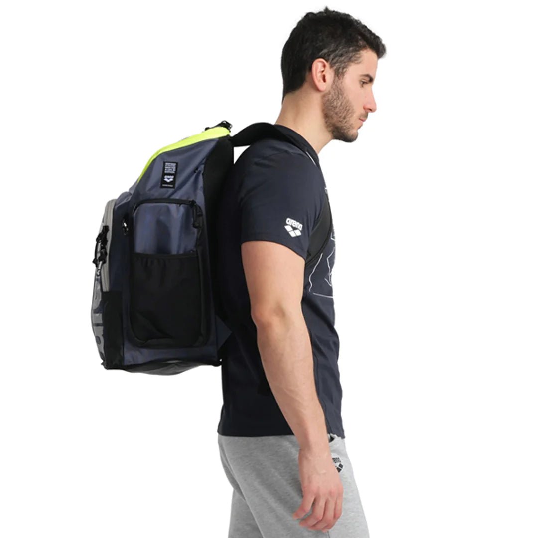 Mochila natación Arena - SPIKY III 45 Lts - Navy/Neon - Barlovento natación