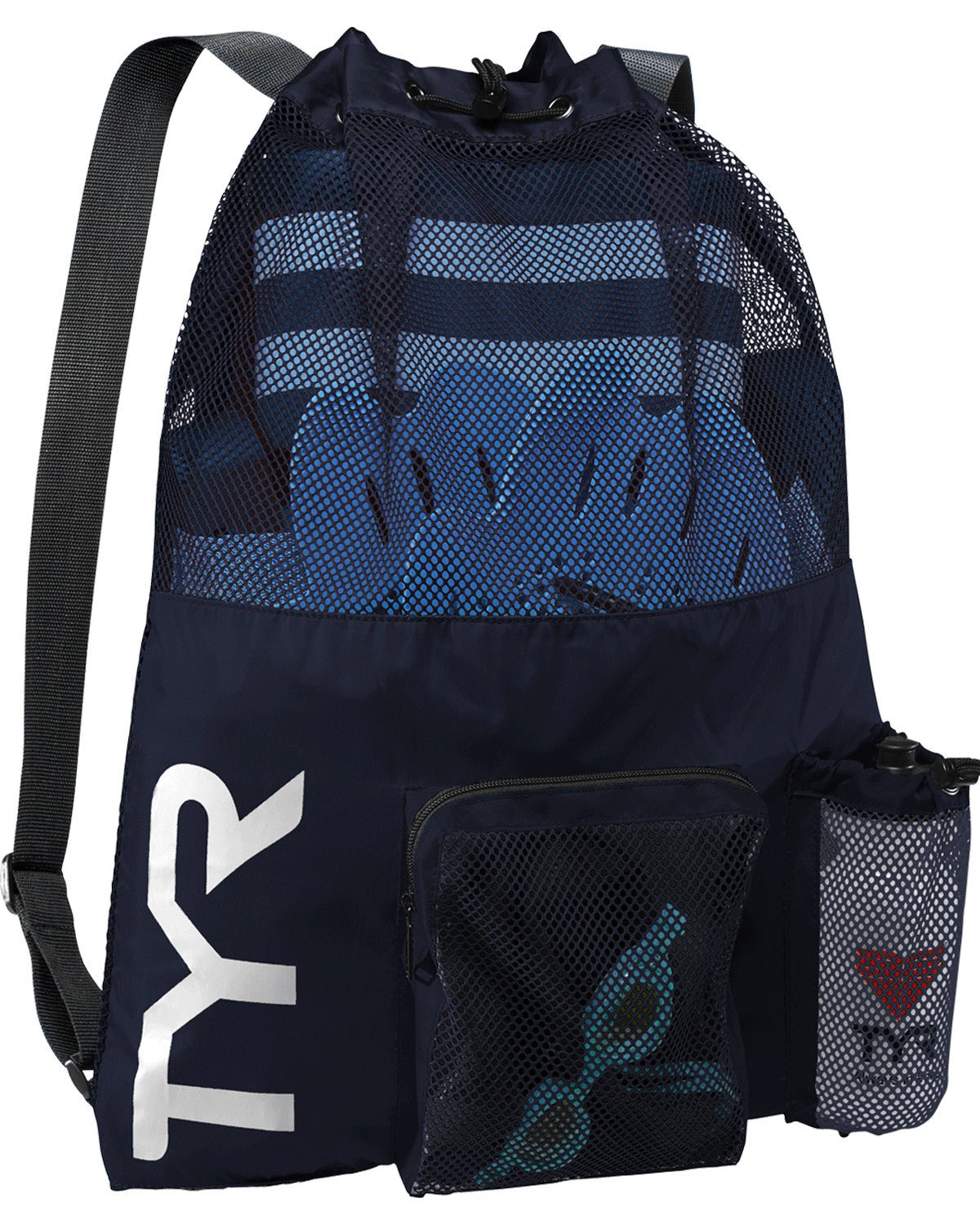 Mochila TYR Big Mesh Mummy - Navy - Barlovento natación