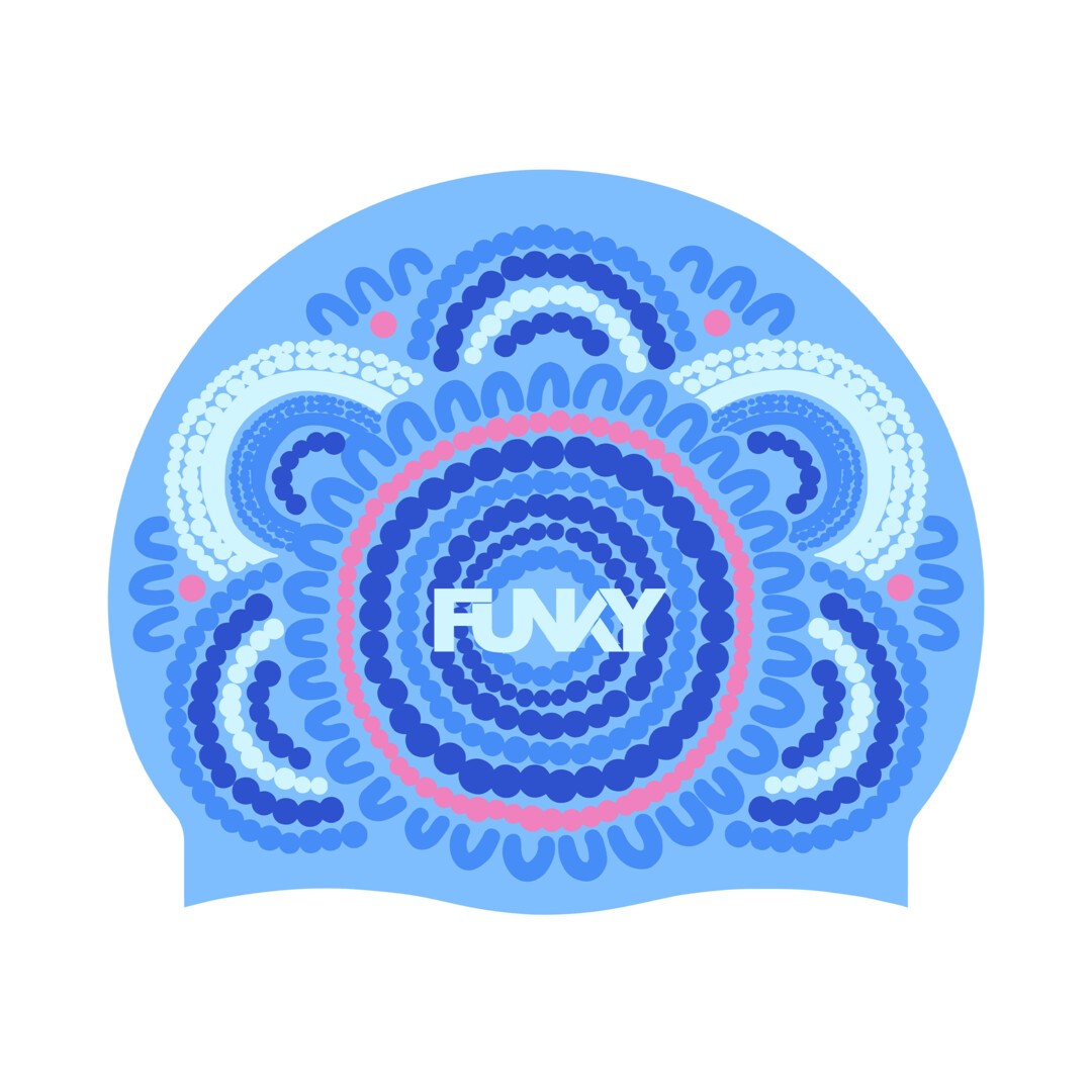 Gorro de natación Funkita - Bundjalung Blue"