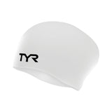 Gorro natación para pelo largo TYR - Blanco