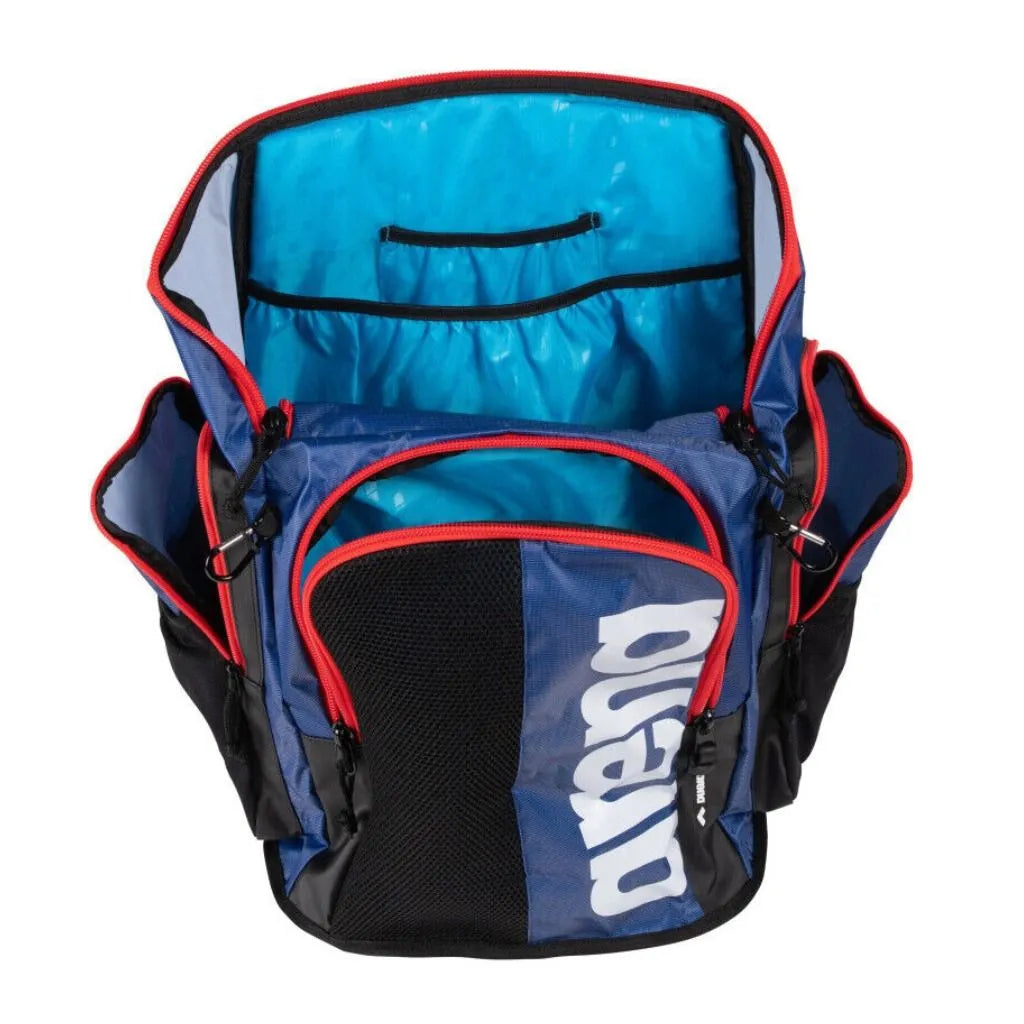 Mochila natación Arena - SPIKY III 45 Lts - Navy/red