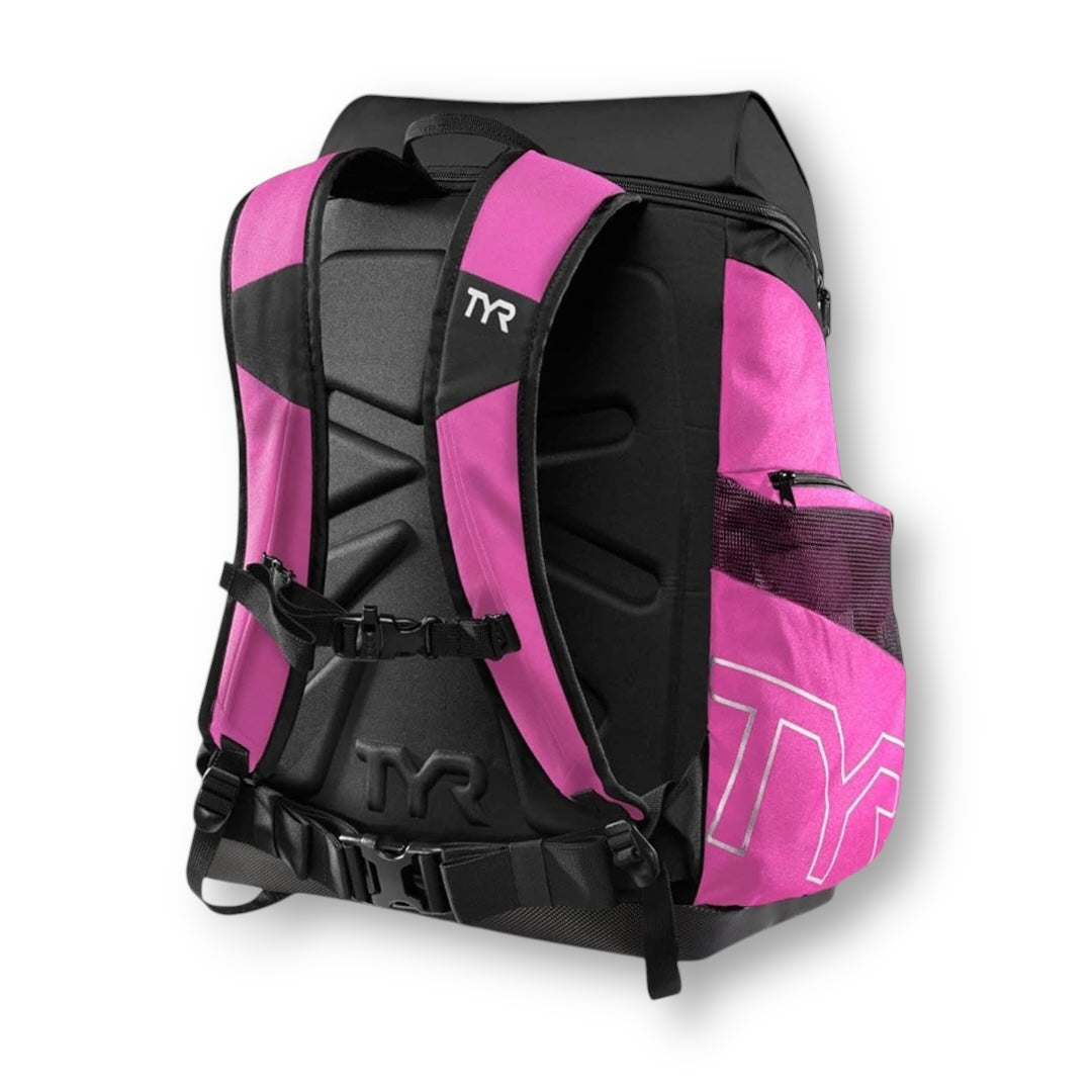 Mochila de natación TYR Alliance 45 Lts - Rosado/negro