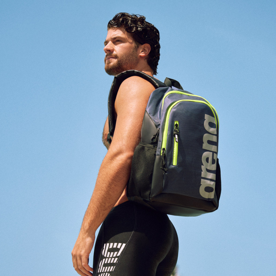 Mochila natación Arena - SPIKY III 30 Lts -  Navy/Neon