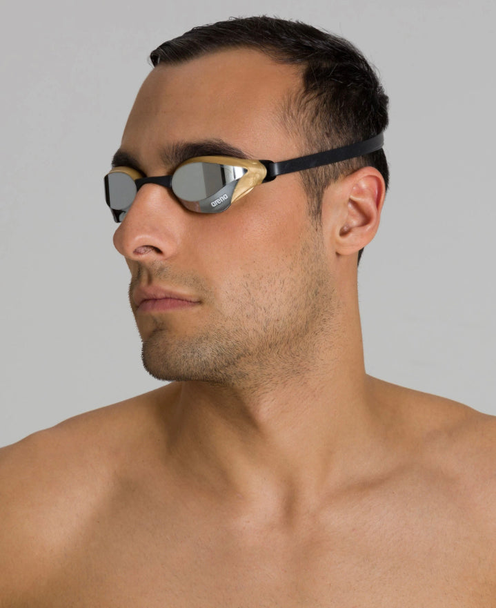 Lentes natación Arena Cobra Core Swipe Mirror - Silver/Gold