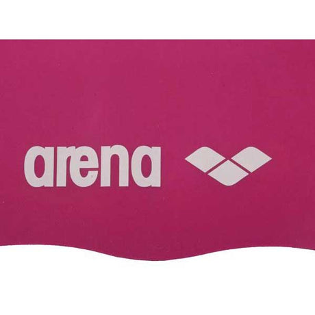 Gorro de natación Arena Classic silicona - Fuchsia/white