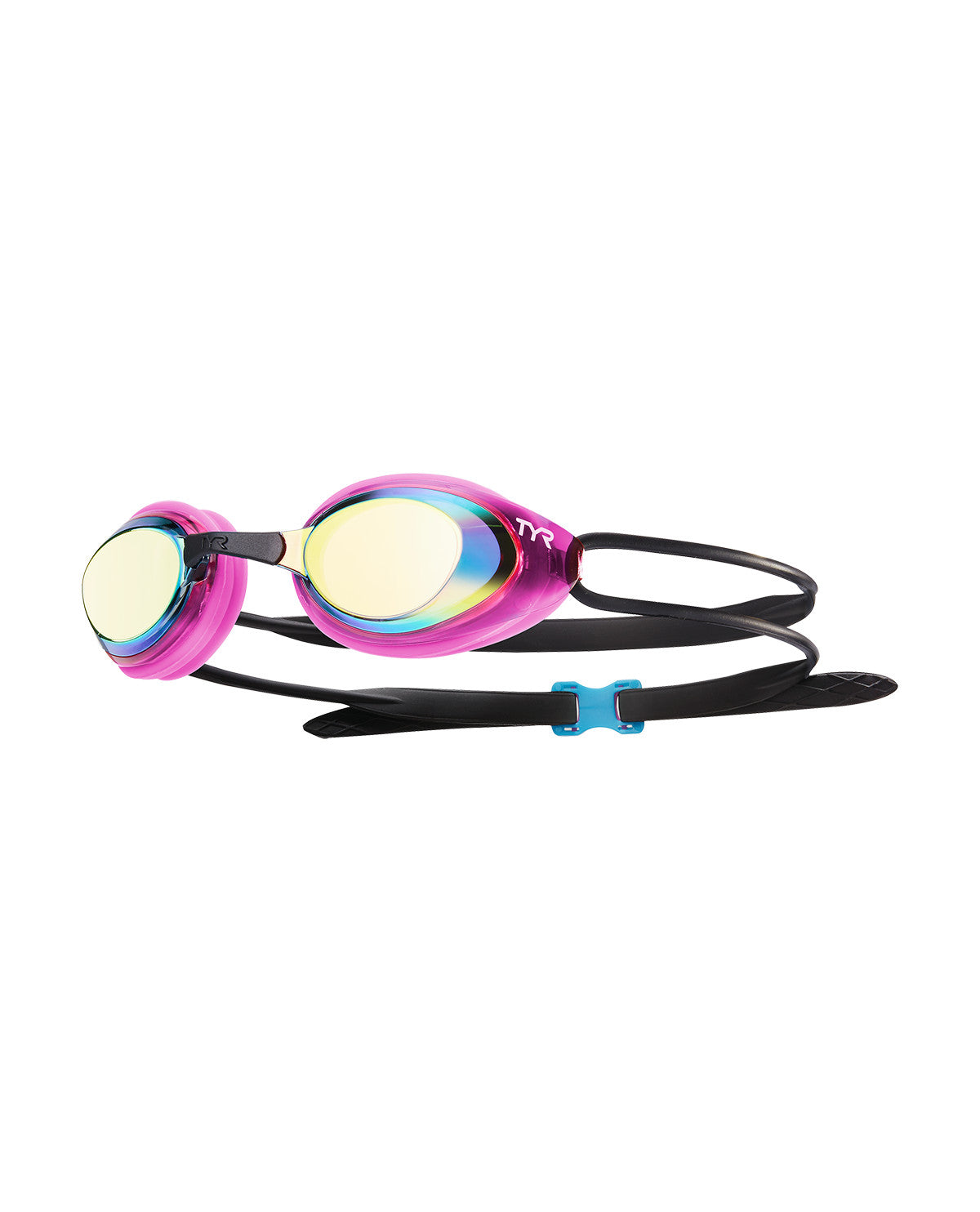 Lentes de natación Blackhawk Racing TYR, versión femenina - Gold/pink