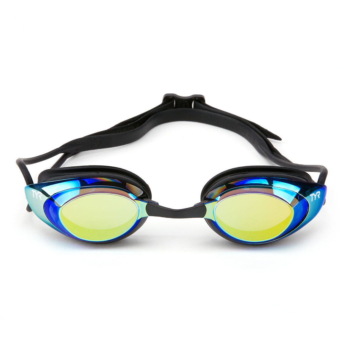 Lentes de natación Blackhawk Racing TYR - Gold/rainbow