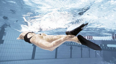 Aletas de Natación Powerfin Arena - Negro - Barlovento natación