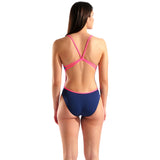 Traje de baño Arena Performance Arch Lace Back – Multicolor Azul Marino