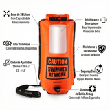 Boya BuddySwim 28 lts con bolsillo para Smartphone - Orange - Barlovento natación