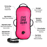 Boya para aguas abiertas BuddySwim Ultralight 10 litros - Pink