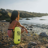 Boya para aguas abiertas BuddySwim Ultralight 10 litros - Lime