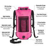 Boya mochila Buddyswim 28 litros - Pink