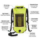 Boya mochila Buddyswim 28 litros - Lime