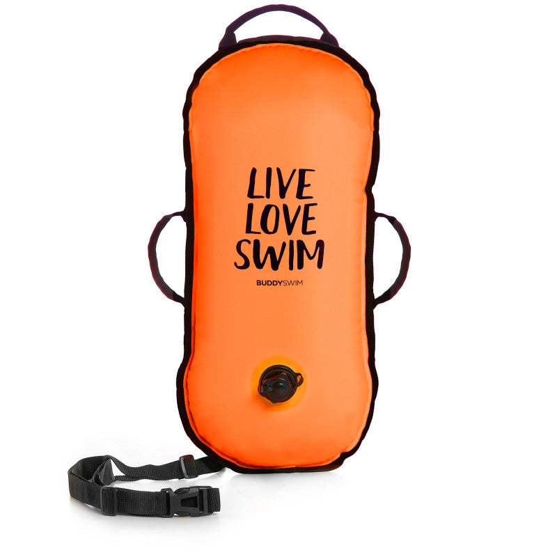 Boya para aguas abiertas BuddySwim Ultralight 10 litros - Orange