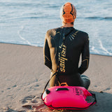 Pack boya 20 lts + gorro para aguas abiertas BuddySwim - Pink