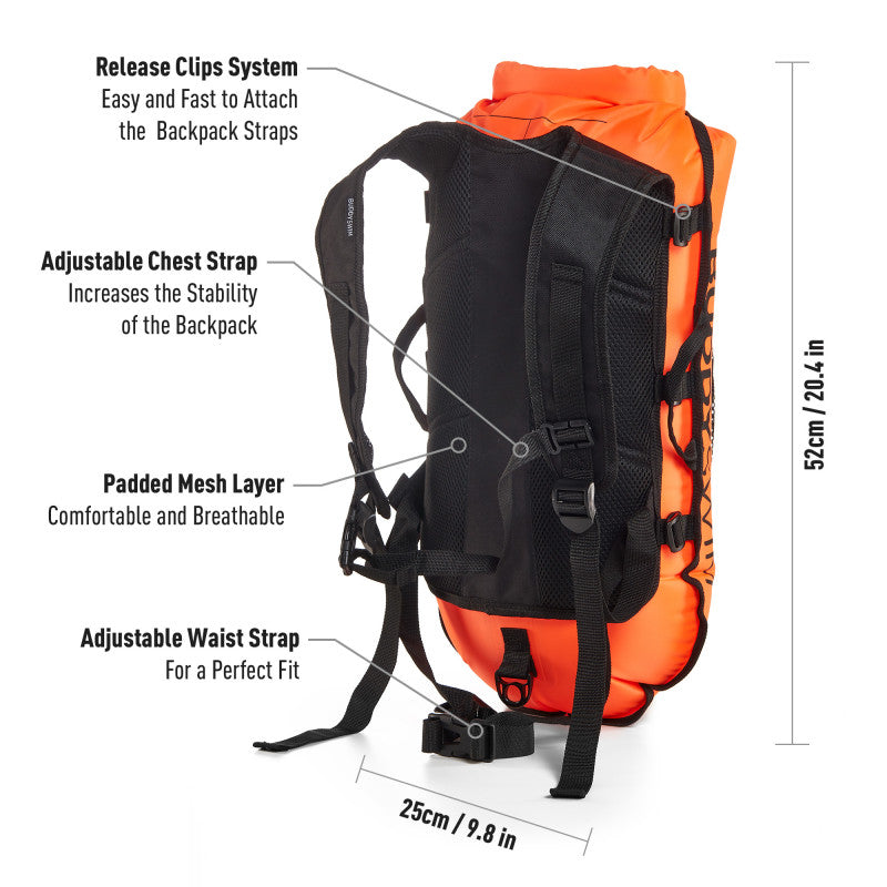 Boya mochila Buddyswim 28 litros - Orange