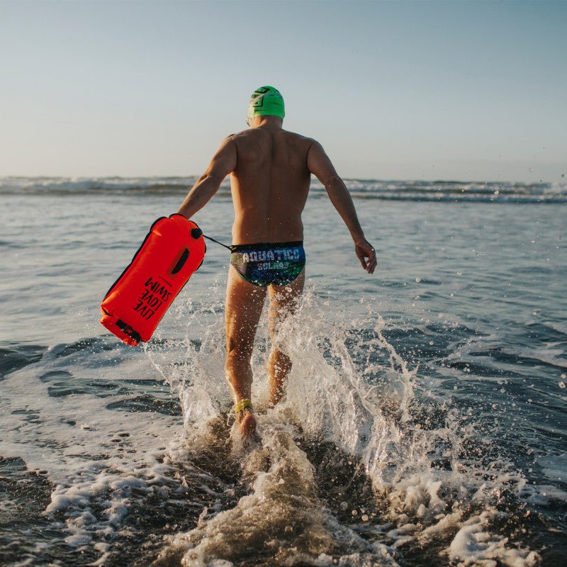 Boya para aguas abiertas BuddySwim 28 lts - Orange - Barlovento natación