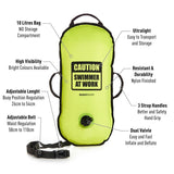 Boya para aguas abiertas BuddySwim Ultralight 10 litros - Lime - Barlovento natación