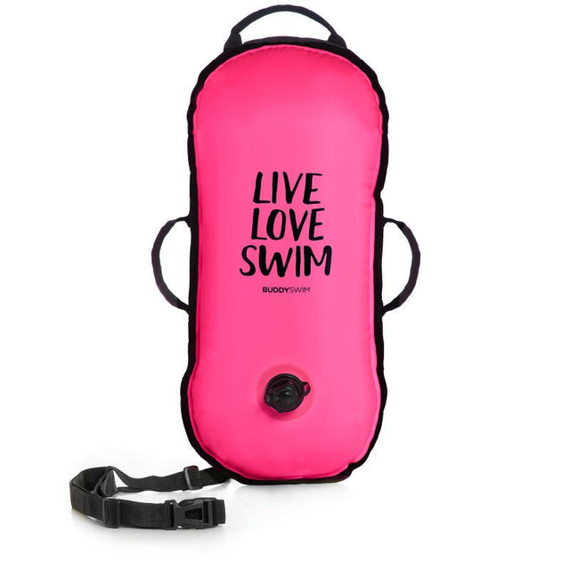 Boya para aguas abiertas BuddySwim Ultralight 10 litros - Pink - Barlovento natación