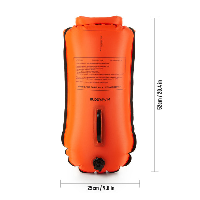Boya BuddySwim 28 lts con bolsillo para Smartphone - Orange