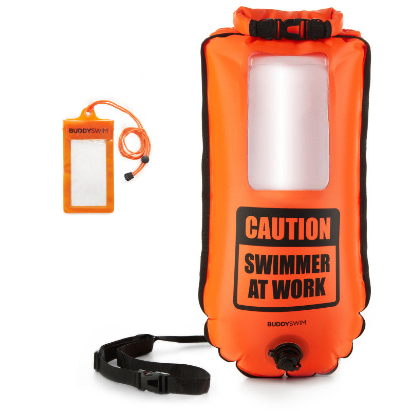 Boya BuddySwim 28 lts con bolsillo para Smartphone - Orange
