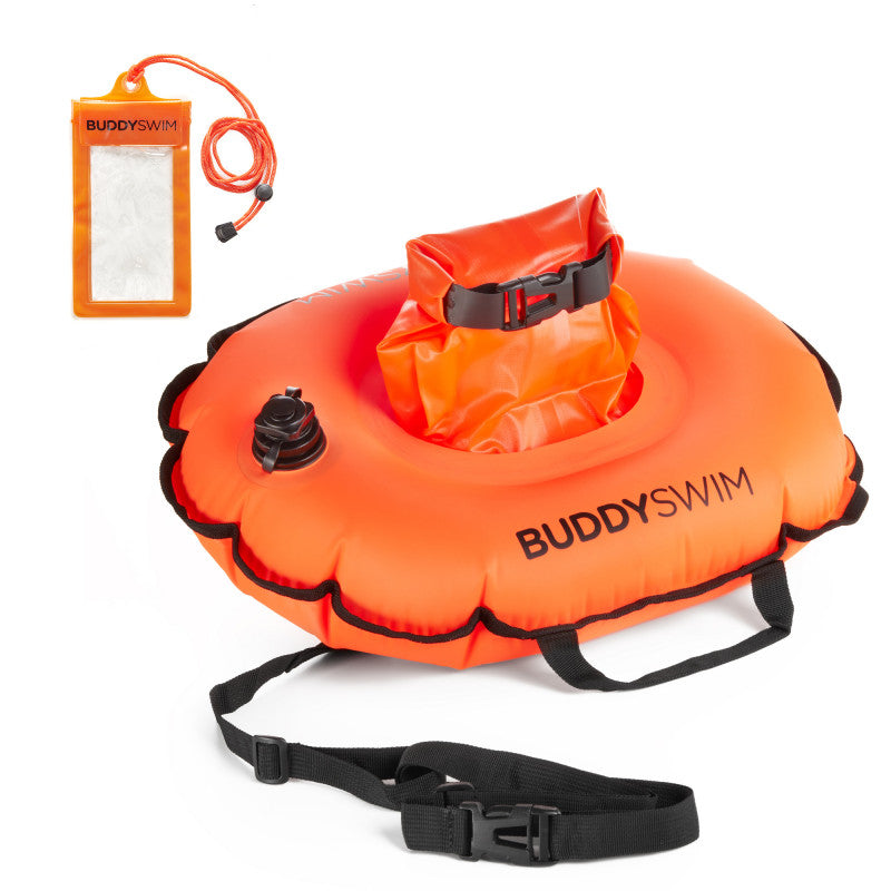 Boya para aguas abiertas BuddySwim Hydratation 10 lts - Orange