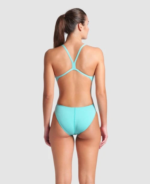 Traje de baño Arena Challenge Solid - Water/Shocking Pink