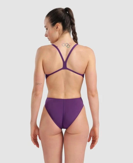 Traje de baño Arena Challenge Solid - Plum/White