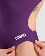 Traje de baño Arena Challenge Solid - Plum/White