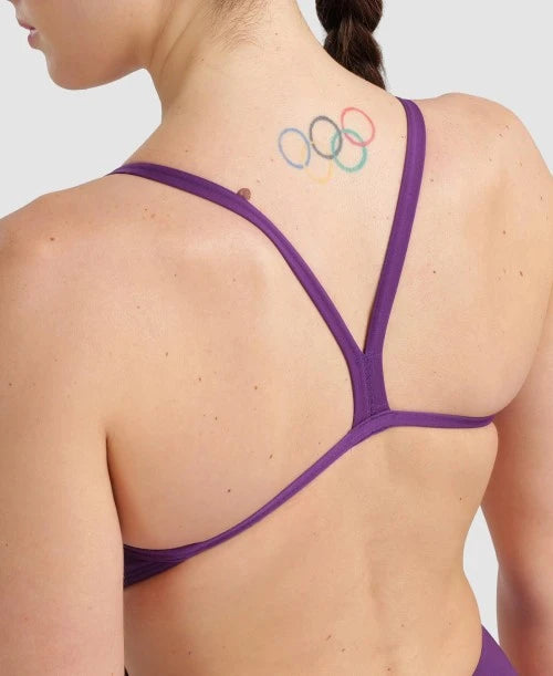 Traje de baño Arena Challenge Solid - Plum/White