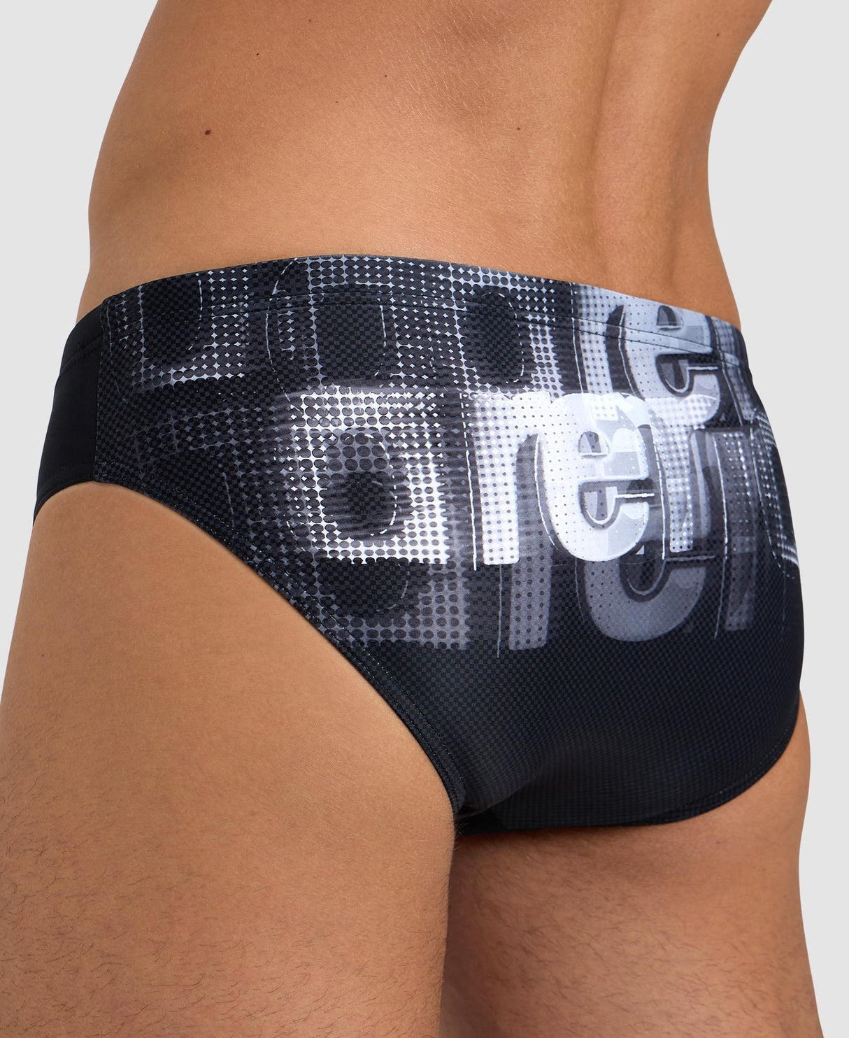 Sunga Arena Overlap Print - Negro
