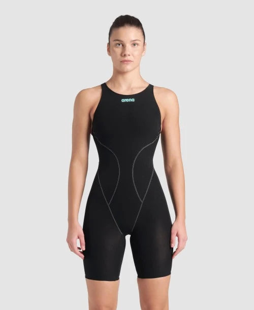 Arena Powerskin Impulso Espalda Abierta - Black/Teal