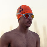 Lentes para aguas abiertas Buddyswim OzeanX - White/Orange Mirror